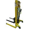 1.6m 1000kg Manual Stacker Truck with Adjustable Base Legs