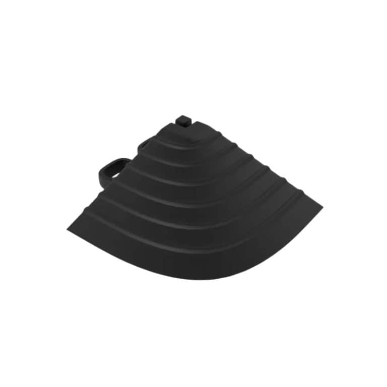 Black Corner Edges Vented Interlocking Garage Tiles